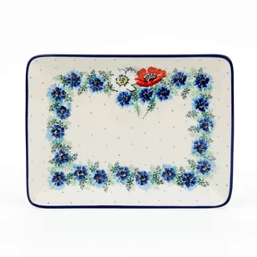 Tacka ceramiczna 111 24/18cm <br> 2511X Polskie kwiaty
